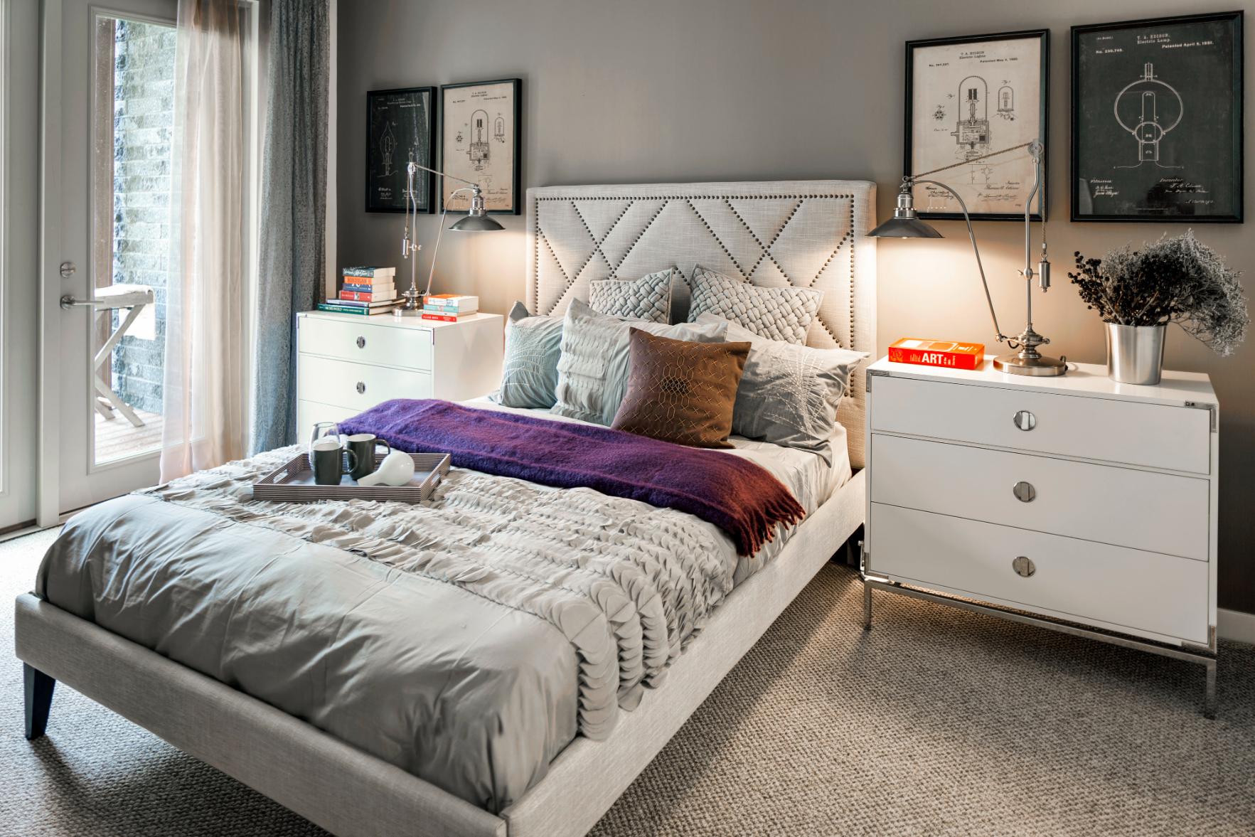 Bedroom with bed and furniture