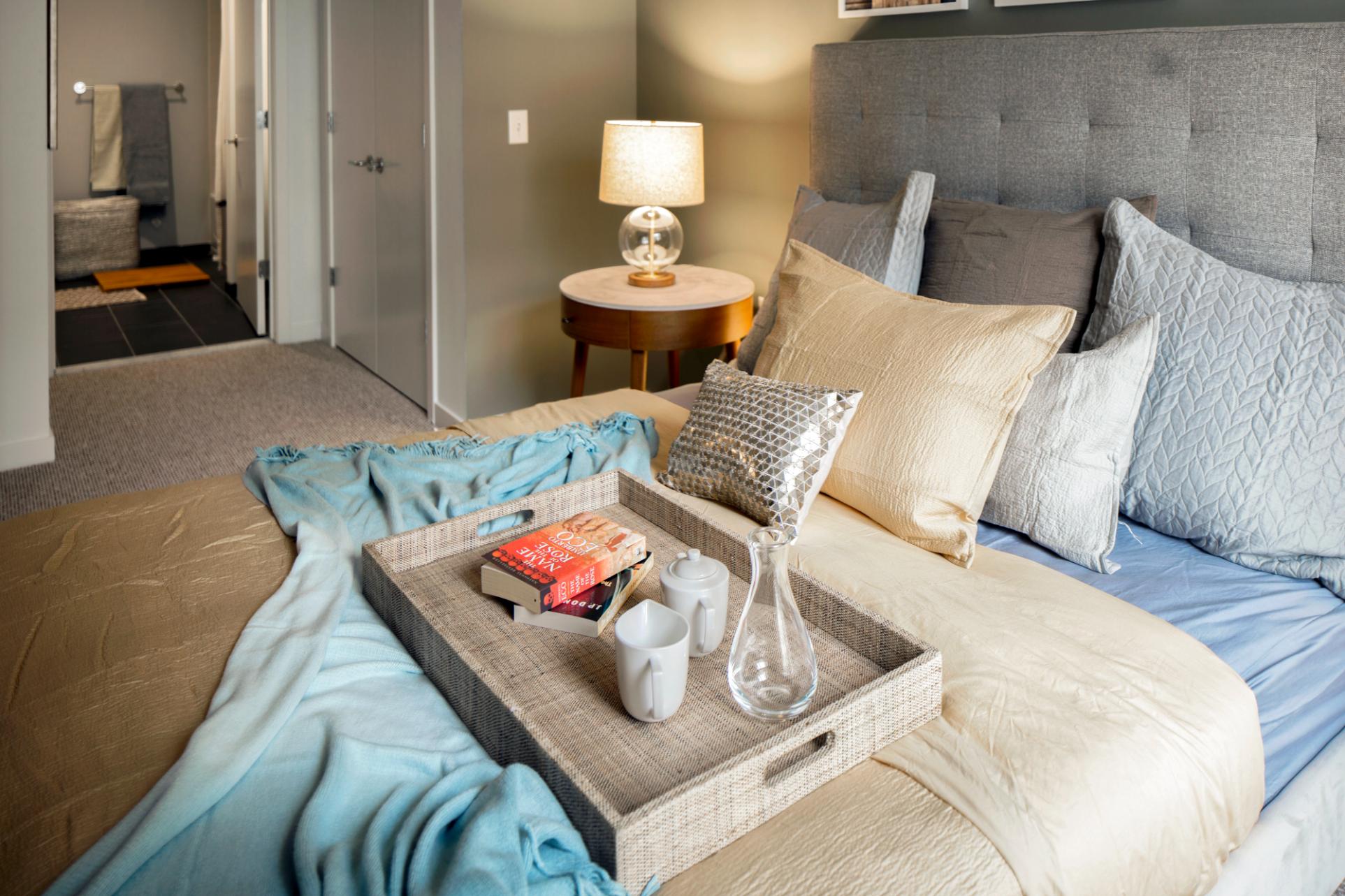 Closeup of furniture in second bedroom